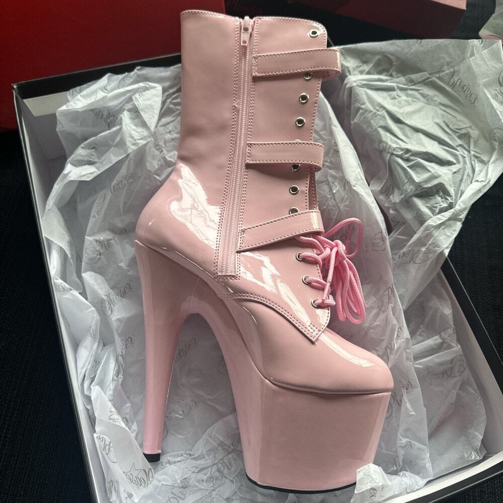 Pleaser Adore1043 Baby Pink sz 7 - Picture 2 of 3